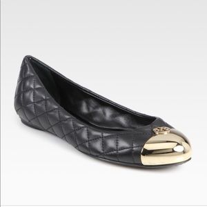 Tory Burch Kaitlin Gold Toe quilted flats